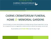 Tablet Screenshot of cairnscrematorium.com.au